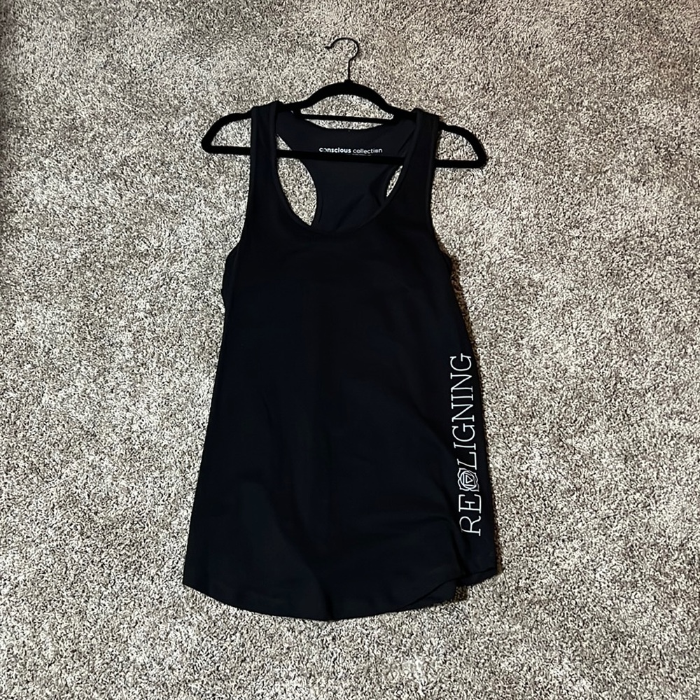 “Realigning” tank top